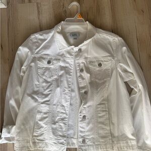 croft & barrow White Women’s Denim Jacket